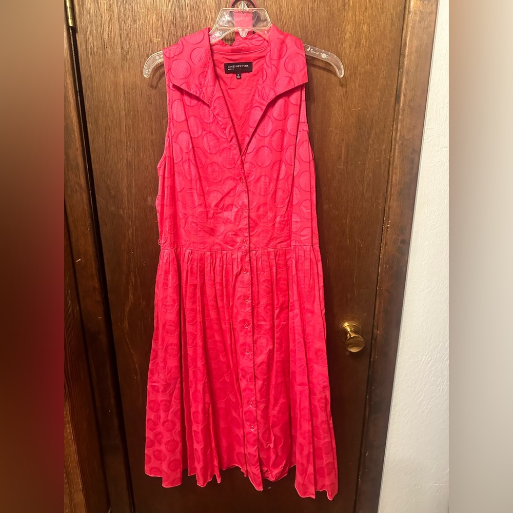 Pink Sleeveless/Belted Jones New York Dress Size 14